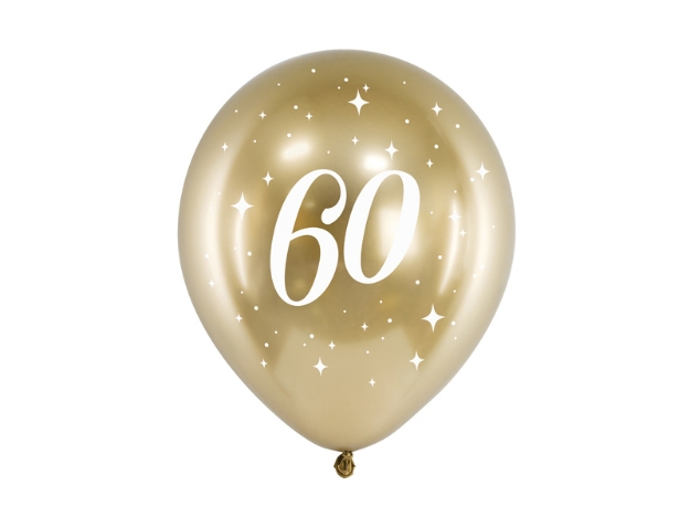 Picture of Balloons glossy gold - 60 (6pcs)