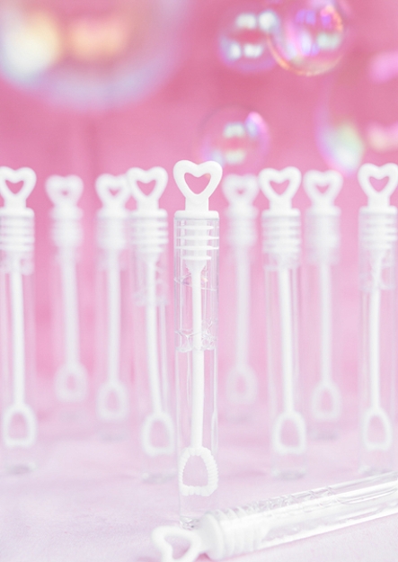 Picture of Heart Tube Wedding Bubbles (set 48)