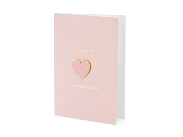 Picture of Card with enamel pin heart - Mom