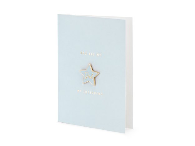 Picture of Card with enamel pin star - Dad