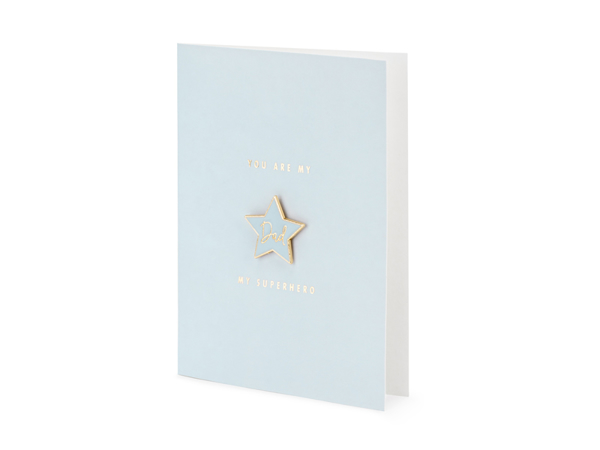 Picture of Card with enamel pin star - Dad