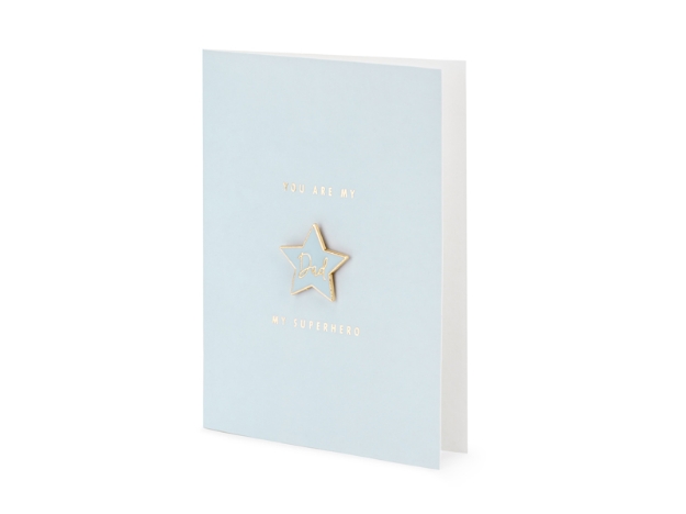 Picture of Card with enamel pin star - Dad