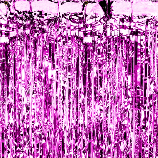 Picture of Magenta Fringe Curtain (0.90m x 2.50m)