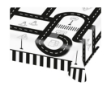 Picture of Paper table cover - On the road (1.20m x 1.80m)