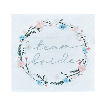 Εμφάνιση  λεπτομερειών Χαρτοπετσέτες - Boho team bride (16τμχ) Εικόνα της Χαρτοπετσέτες - Boho team bride (16τμχ)