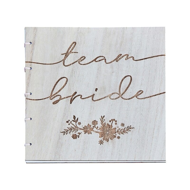 Picture of Wooden Guest Book - Team bride