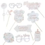 Picture of Baby shower photo booth props - Baby in bloom