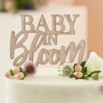 Picture of Wooden cake topper Baby in bloom