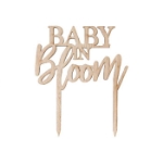 Picture of Wooden cake topper Baby in bloom