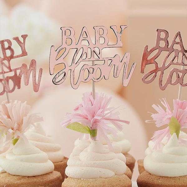 Διακοσμητικά για cupcakes-Baby in bloom