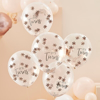 Picture of Rose gold confetti balloons - Twins