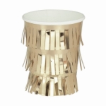 Picture of Paper cups - Gold with fringes (8pcs)