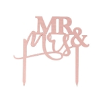 Picture of Cake topper - Mr&Mrs rose gold