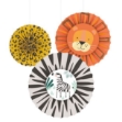 Picture of Tissue Fan Decorations get wild (3pcs)