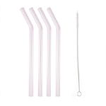 Picture of Pink Glass Reusable Straws (4pcs)