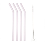 Picture of Pink Glass Reusable Straws (4pcs)