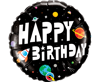 Mπαλόνι foil Happy birthday Αστροναύτης 