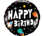 Mπαλόνι foil Happy birthday Αστροναύτης 