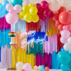 Picture of Party Backdrop with balloons and streamers