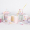 Picture of Paper cups - Pastel and white (8pcs)