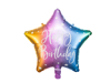 Picture of Foil balloon star - Rainbow happy birthday 