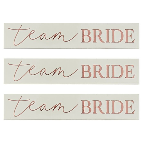 Picture of Tattoos - Team Bride rose gold (16pc)