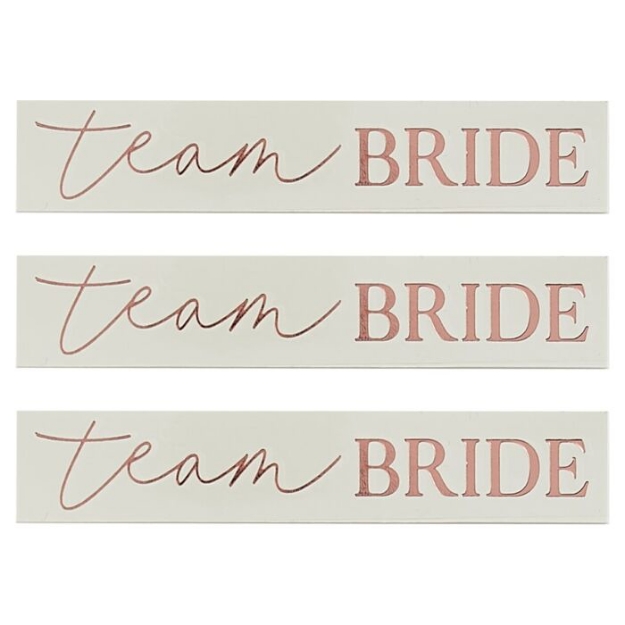 Picture of Tattoos - Team Bride rose gold (16pc)