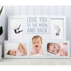 Κορνίζα με αποτυπώματα και φωτογραφίες του μωρού σας Love you to the moon and back
