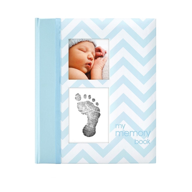 Picture of Babybook chevron light blue