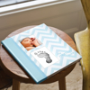 Picture of Babybook chevron light blue