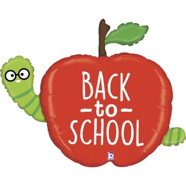 Picture of Foil Balloon apple - Back to school