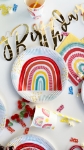 Picture of Paper cups - Retro rainbow (8pcs)