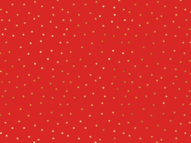 Χαρτί περιτυλίγματος - Kόκκινο με αστεράκια (2μ x 70εκ) 