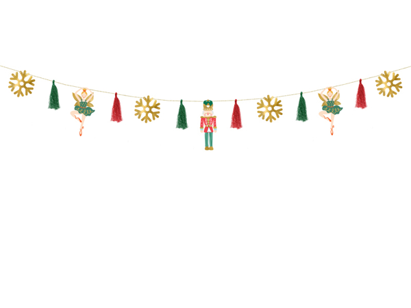 Picture of Christmas paper garland - Nutcracker