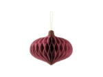 Picture of Paper honeycomb ornament deep red  - Oval