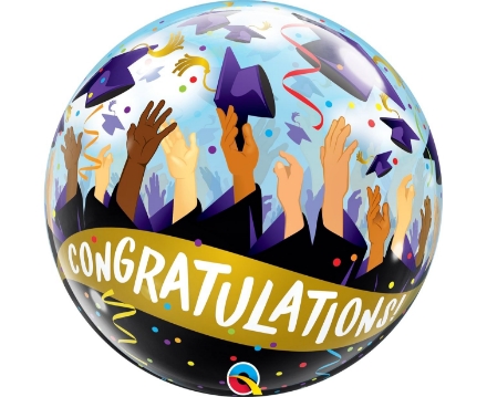 Show details for Graduation orbz balloon - Congratulations! Picture of Graduation orbz balloon - Congratulations!