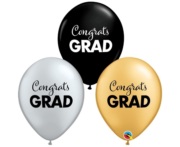 Picture of Graduation balloons - Congrats Grad (5 pcs)