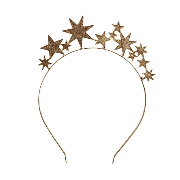Picture of Metal headband - Gold stars 
