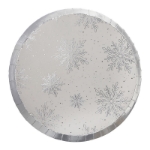 Picture of Dinner paper plates - Snowflake