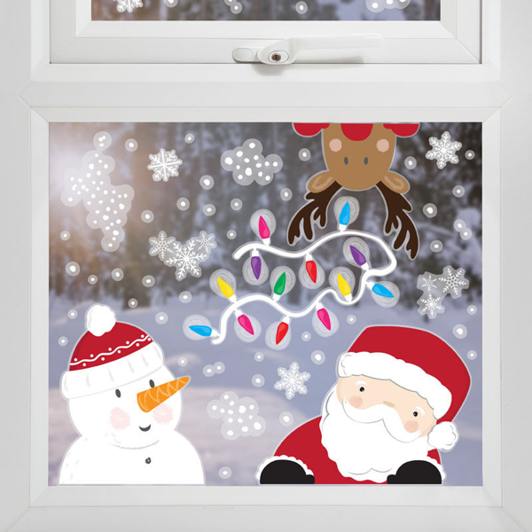 Picture of Window stickers - Santa and friends