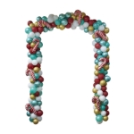 Picture of Christmas door mini balloon garland - Candy cane