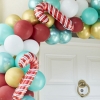 Picture of Christmas door mini balloon garland - Candy cane