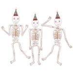 Picture of Hanging decoration - Skeletons large (3pcs)  (Meri Meri)