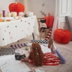 Picture of Decorative large paper pumpkins (set 2)