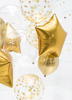 Μπαλόνι σε στρόγγυλο σχήμα - Διάφανο με χρυσά πουά