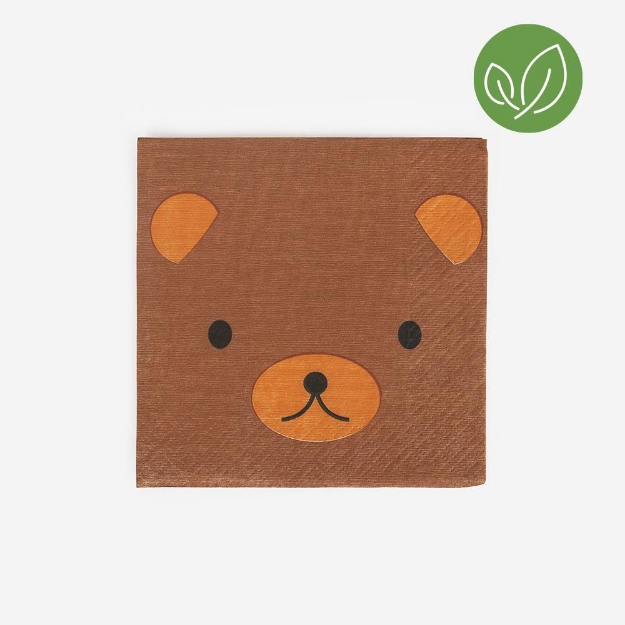 Picture of Paper cocktail napkins - Woodland animals (20pcs)