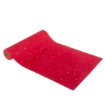 Picture of Red velvet table runner