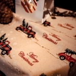 Picture of Velvet table runner Merry Christmas