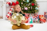 Picture of Gift bags - Merry Christmas gold (3pcs) (18.5cm L x 28.5cm H x 8cm W)