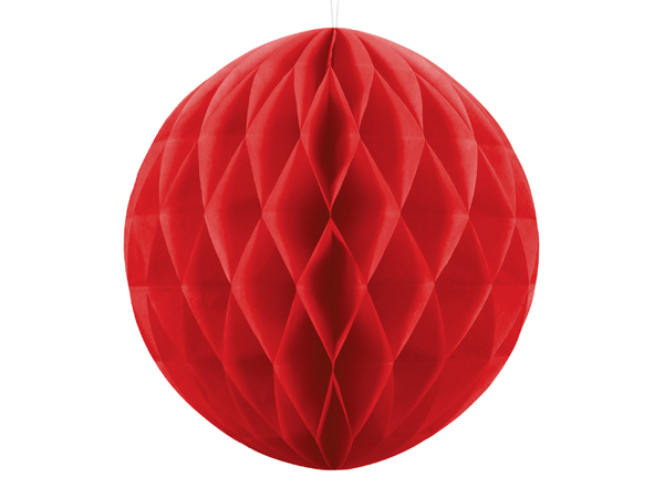 Picture of Ηoneycomb ball - Red (20cm)